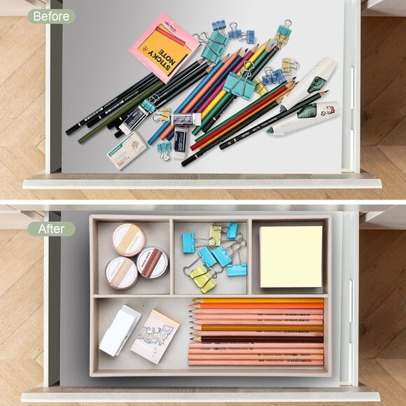 PU Leather Valet Tray, Stackable Jewelry Trays for Dresser, Drawer Nightstand Or - Picture 8 of 8